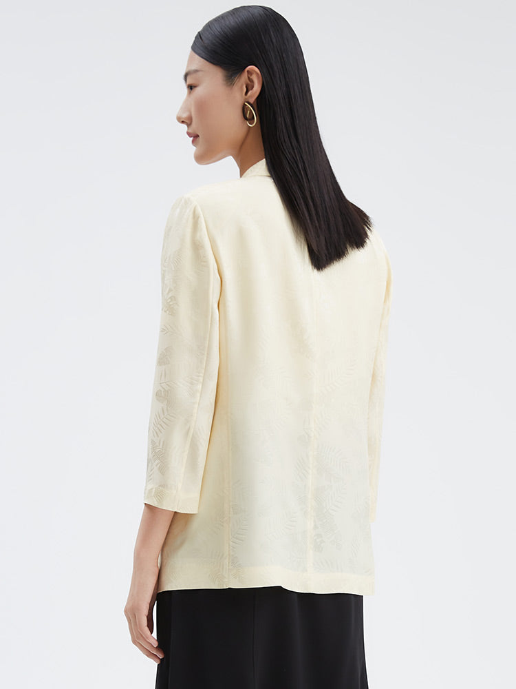 16 Momme Jacquard Silk Women Blazer