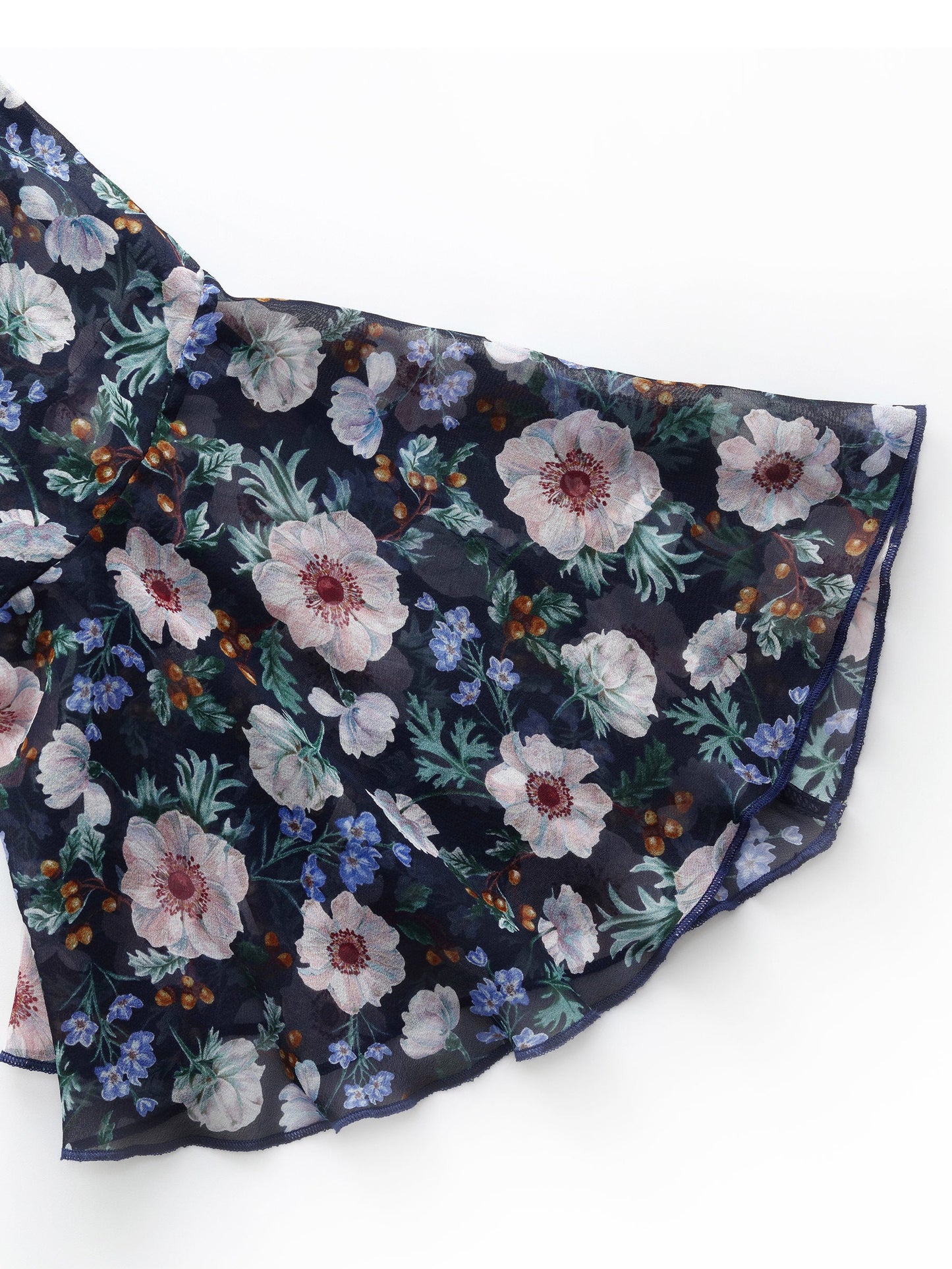 10MM Mulberry Silk Floral Print Women V-Neck Maxi Dress