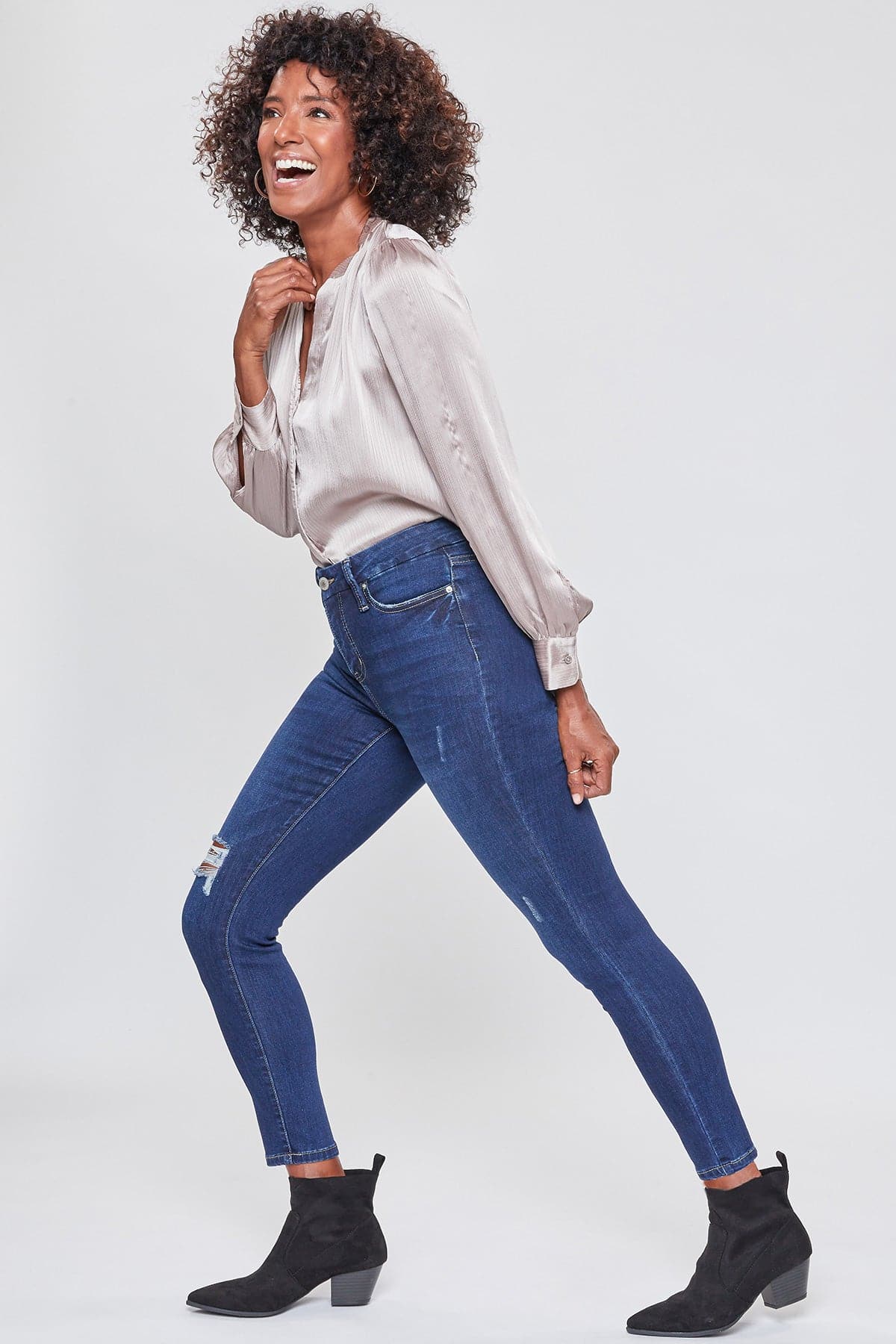Women's Curvy Ultra Skinny High Rise Jeans
