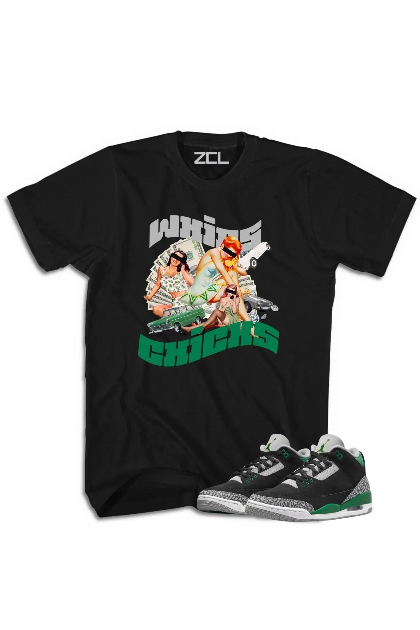 Air Jordan 3 "Whips & Chicks" Tee Pine Green