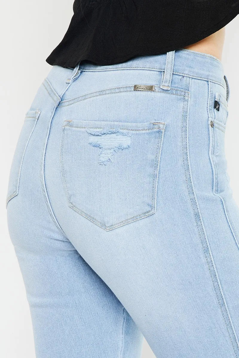 Kancan High Rise Curvy Flare Jeans