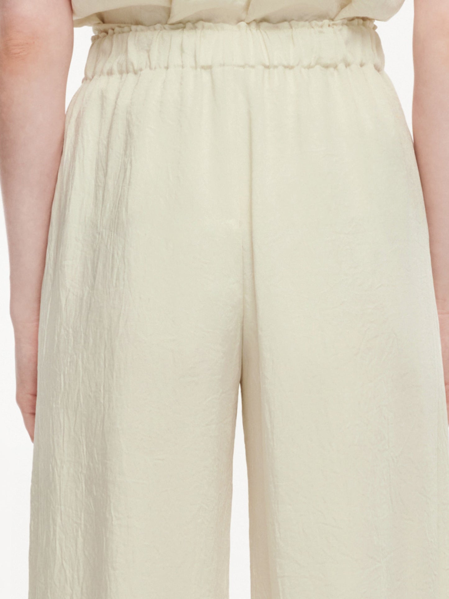 100% Acetate Straight Leg Women Pants