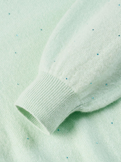 [Preview] 100% Cashmere Beaded Sequins Women Sweater