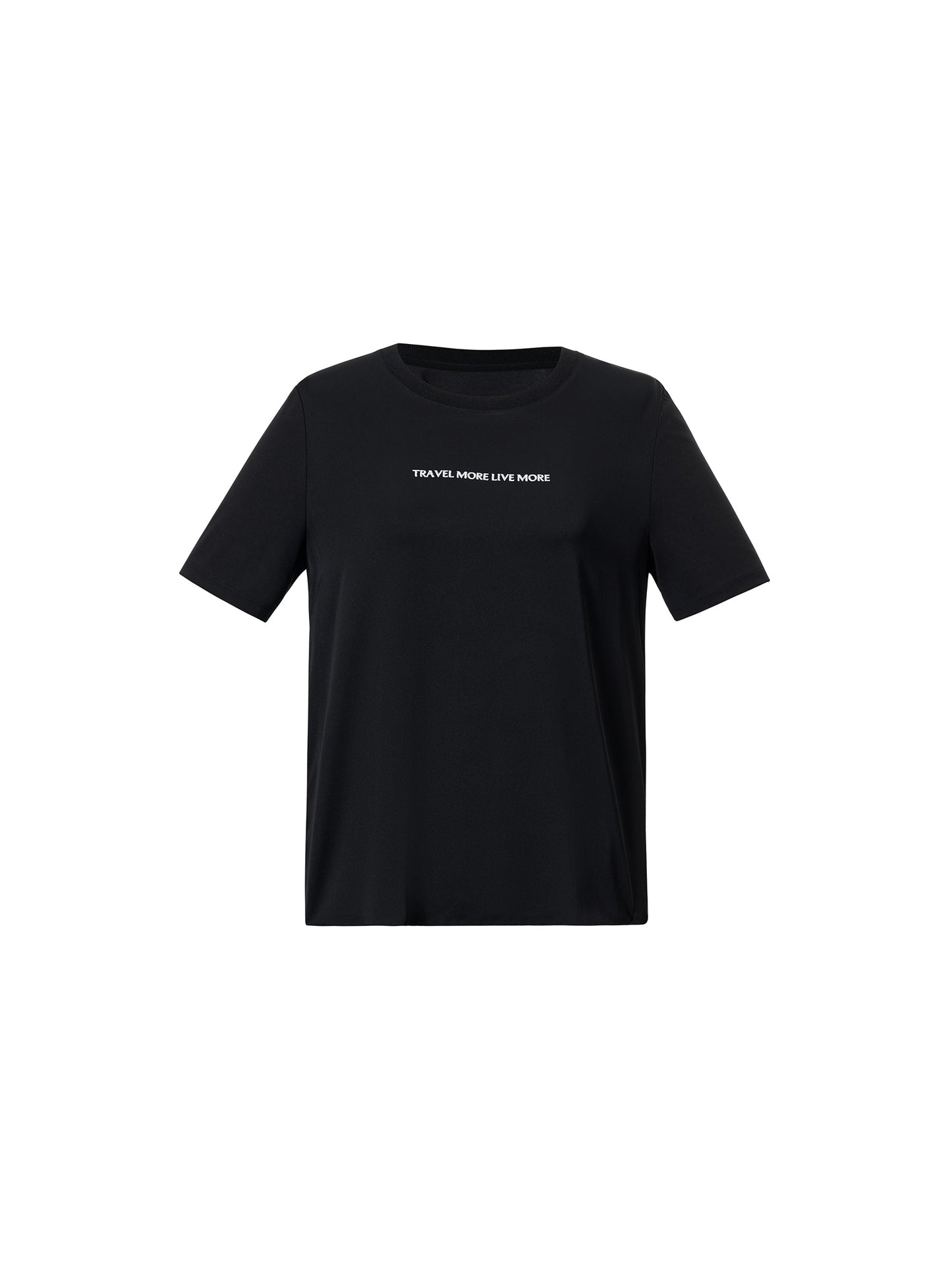 22MM Mulberry Silk Tencel Blend Women Letter Print T-Shirt