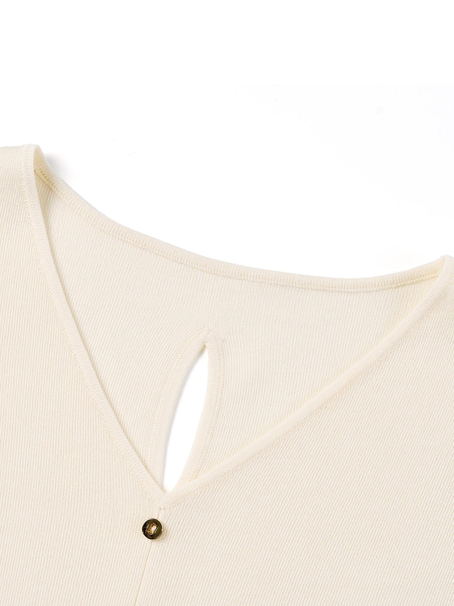Tencel Blend Side Twist Women Cap Sleeve Knit Top