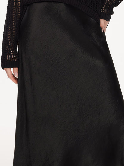 100% Acetate Openwork Pullover & Tank Top & Skirt Three-Piece Set