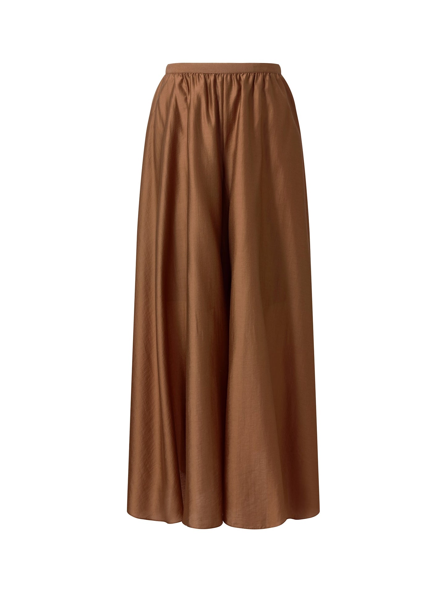 Tencel Blend Elastic Waist Women Culottes