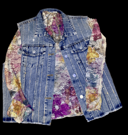 Origami - Sequin Denim Vest
