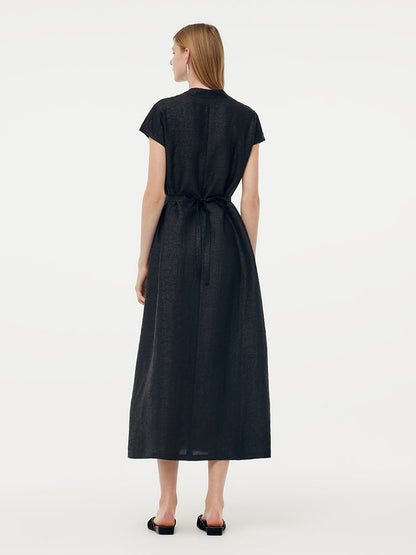18MM Xiang Yun Silk Adjustable Waist Women Midi Dress