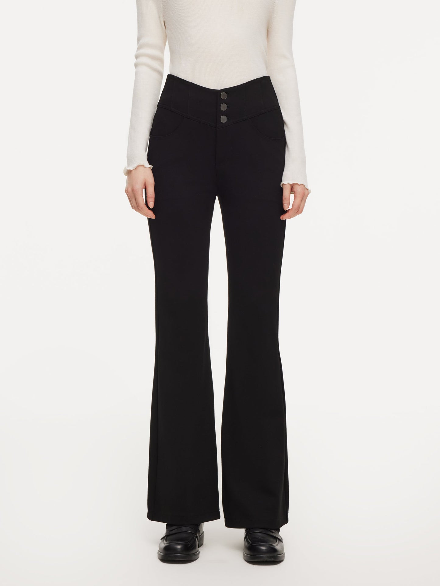 High-Waisted Women Micro-Flared Jeans