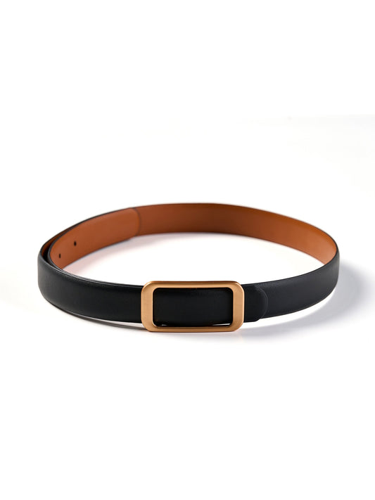 Minimalist Reversible Women Leather Belt