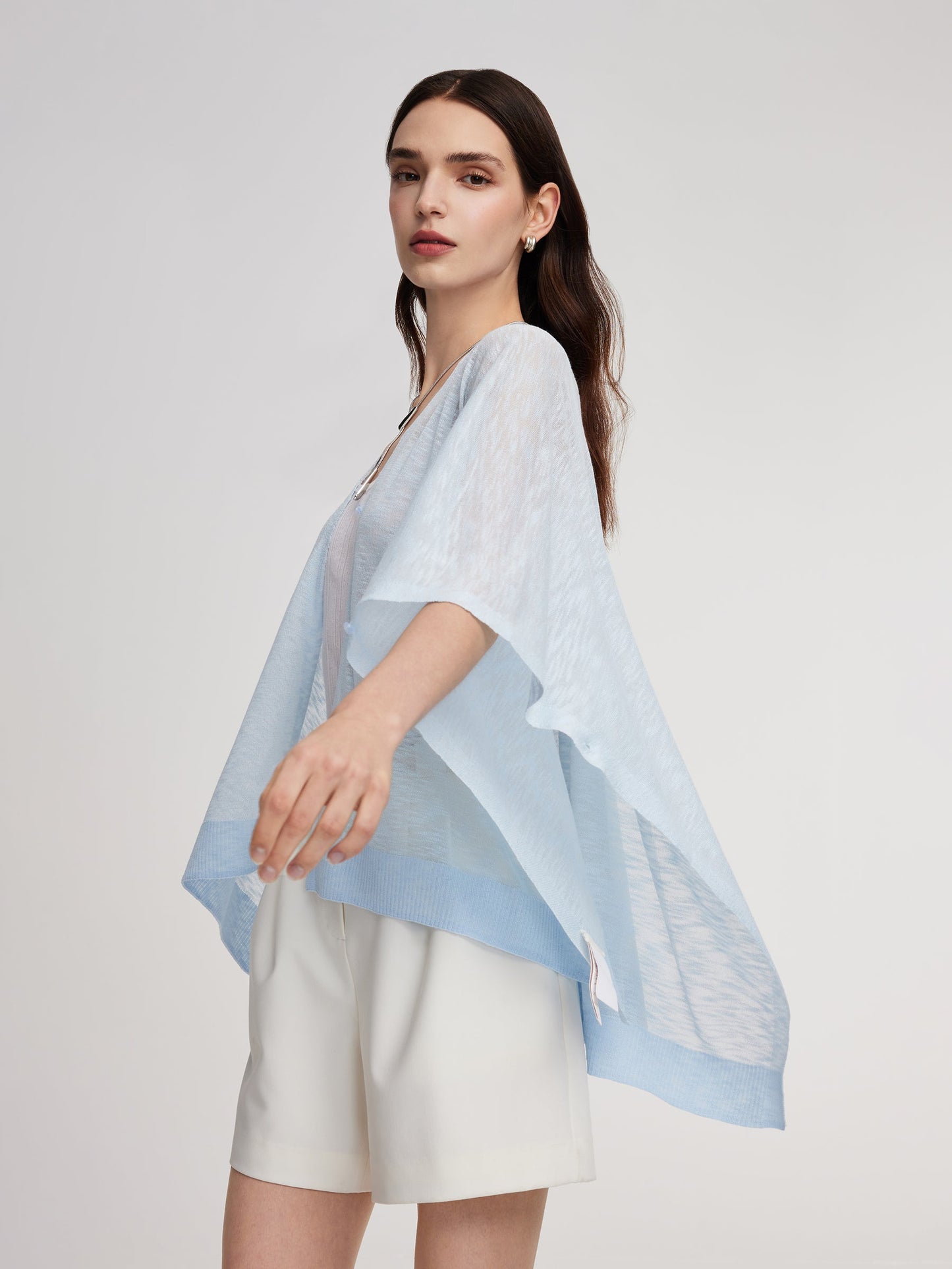One-piece Seamless Women Poncho