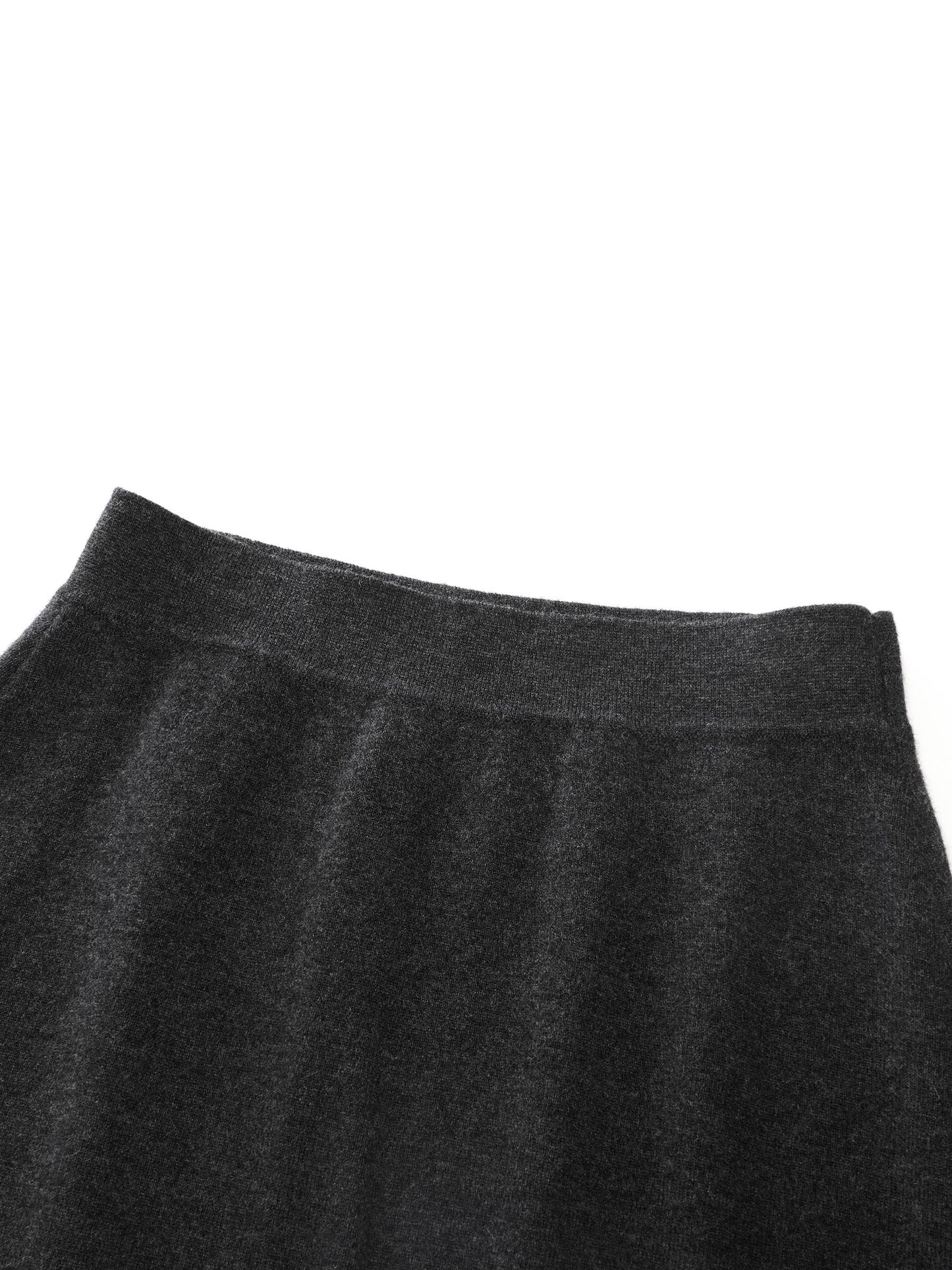 Wool Blend Back Slit Women Knit Skirt