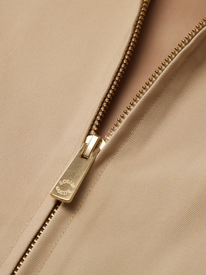 Loose Fit H-Line Zip-Up Unisex Mid-length Jacket