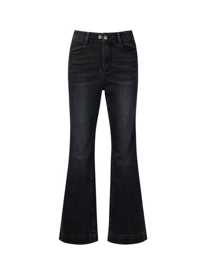 Four-Way Stretch Women Micro-Flared Jeans