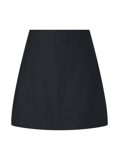 100% Worsted Wool Side Slit Women Culotte Skirt