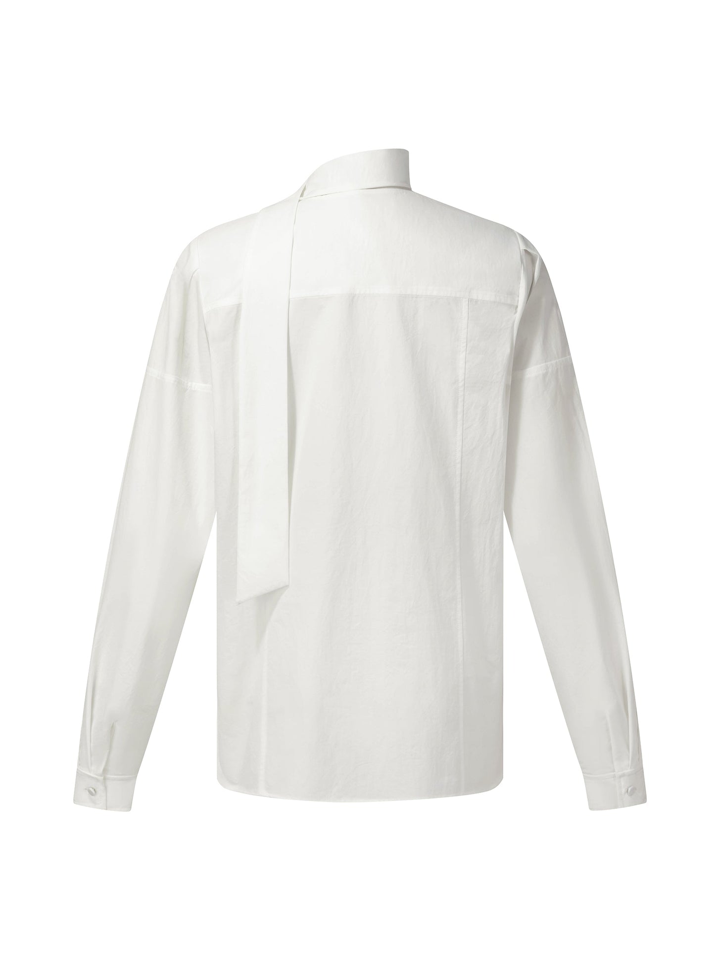 [Preview] V-Neck Long Sleeve Women Blouse With Ribbon