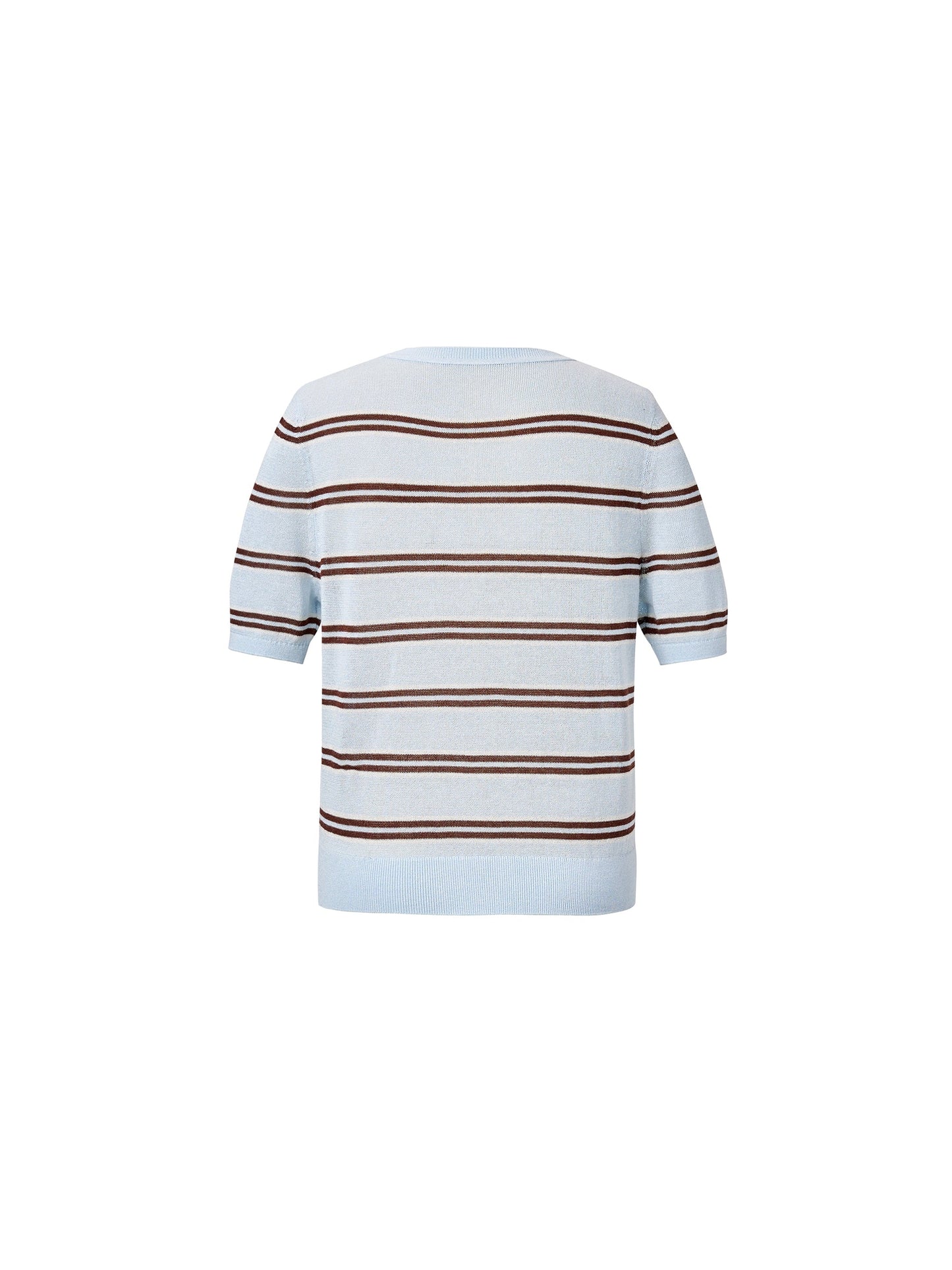 Crew Neck Stripe Women T-Shirt