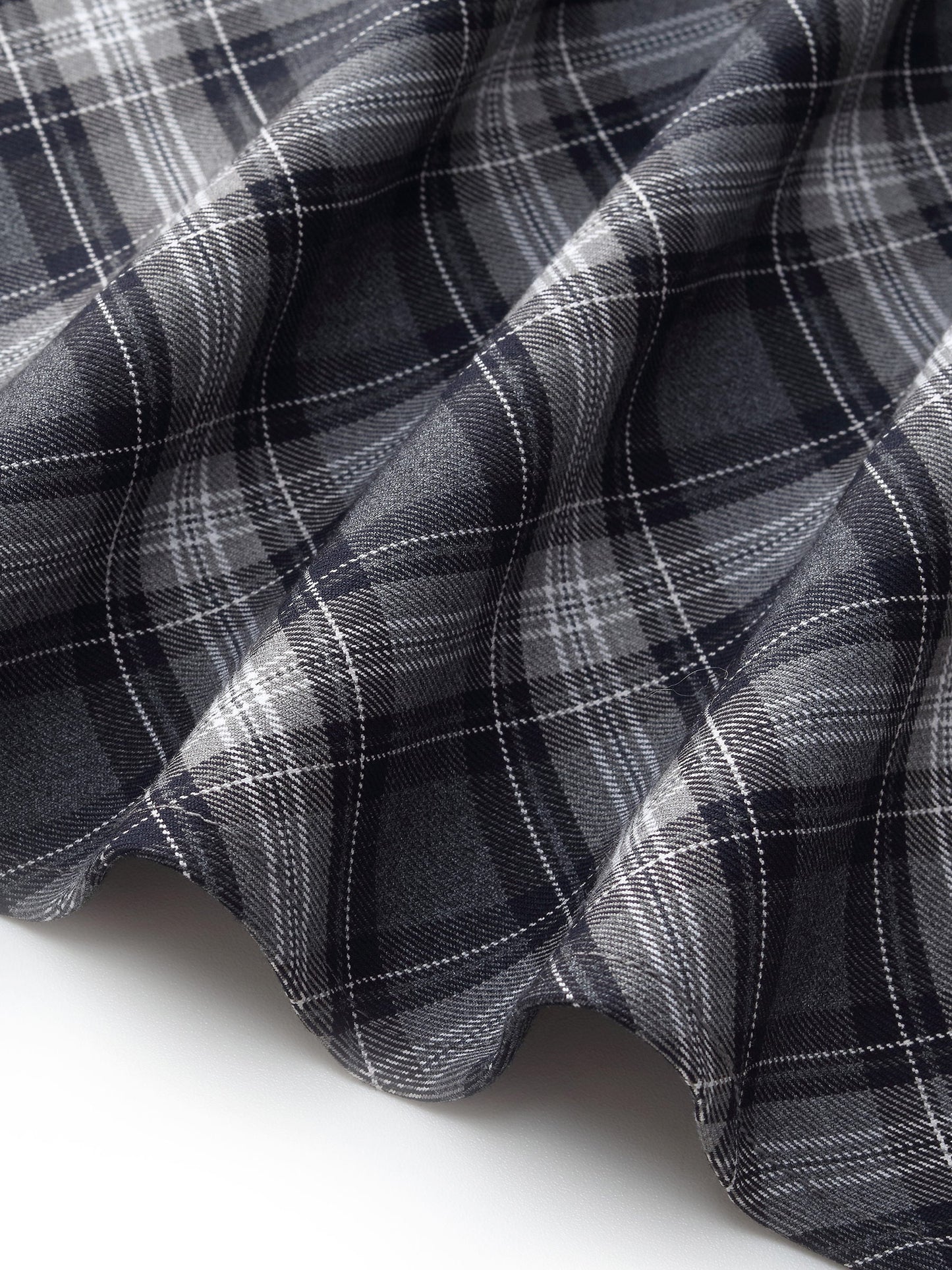 Plaid Women A-Line Skirt With Scrunchie