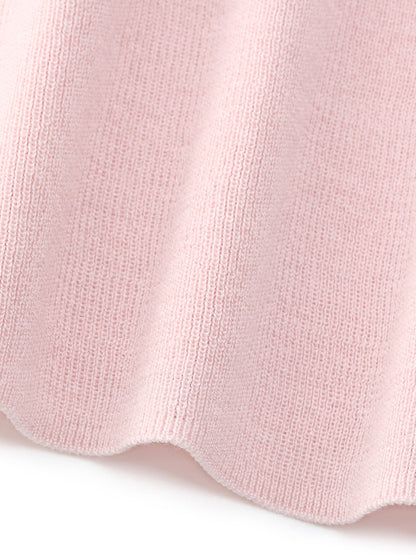 Tencel Mulberry Silk Cowl Neck Women Cap Sleeve Knit Top