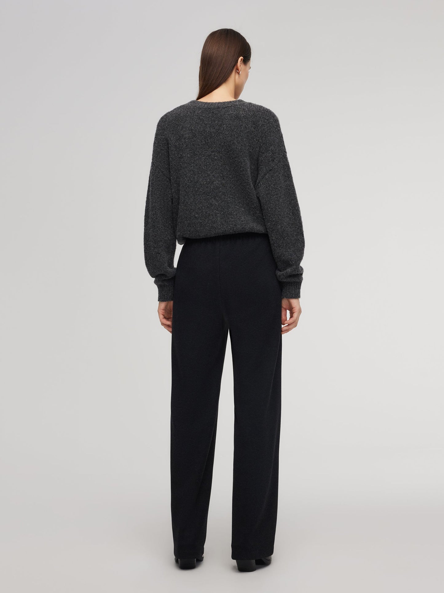 Stretch Loose Straight Leg Women Pants