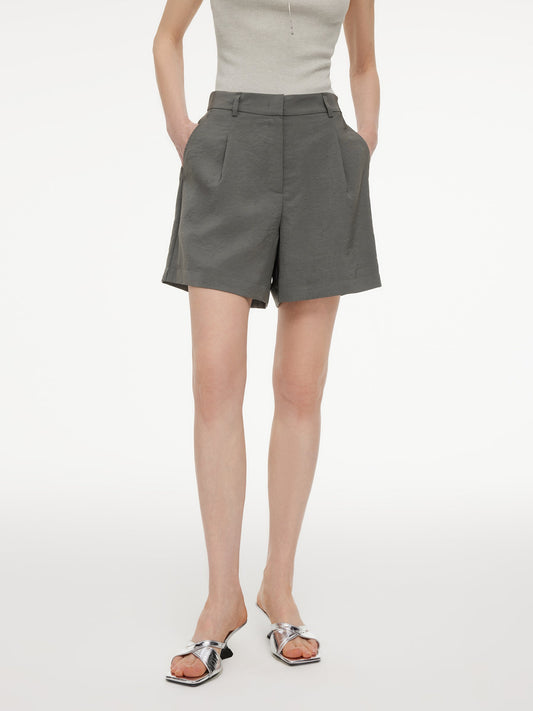 Triacetate Blend Women A-Line Shorts