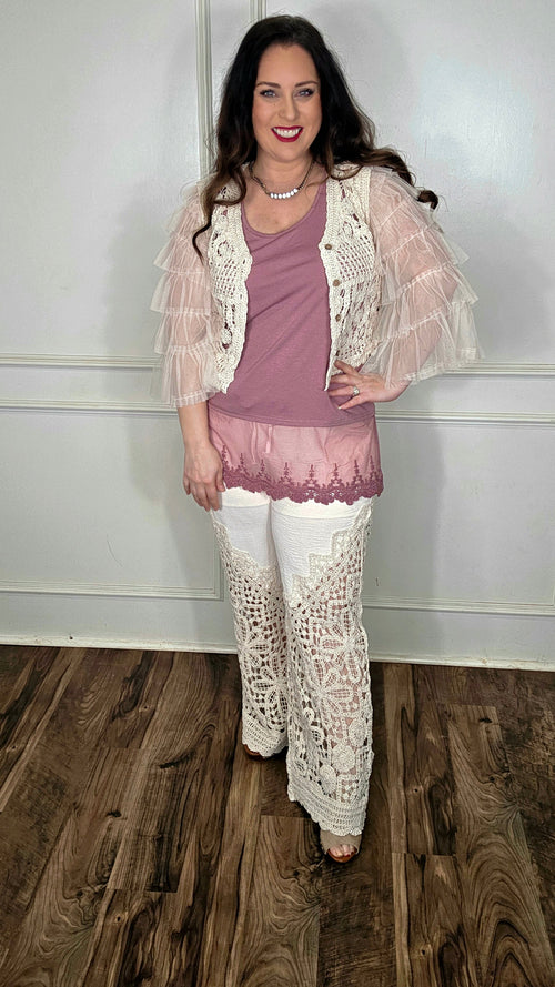Origami - Dusty Rose Darling Tank