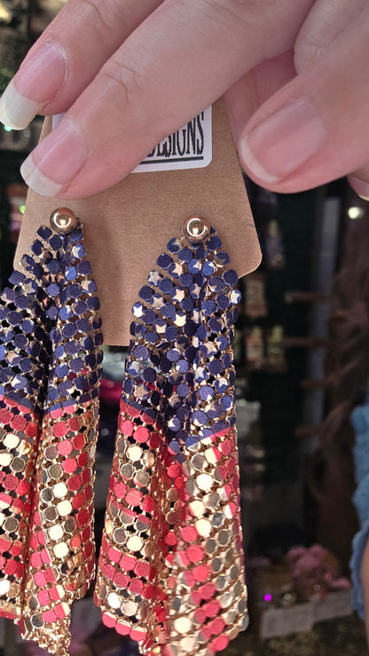 Vintage Flag Earrings by Sandra Ling Designs