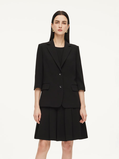 Triacetate Blend H-Line Women Blazer