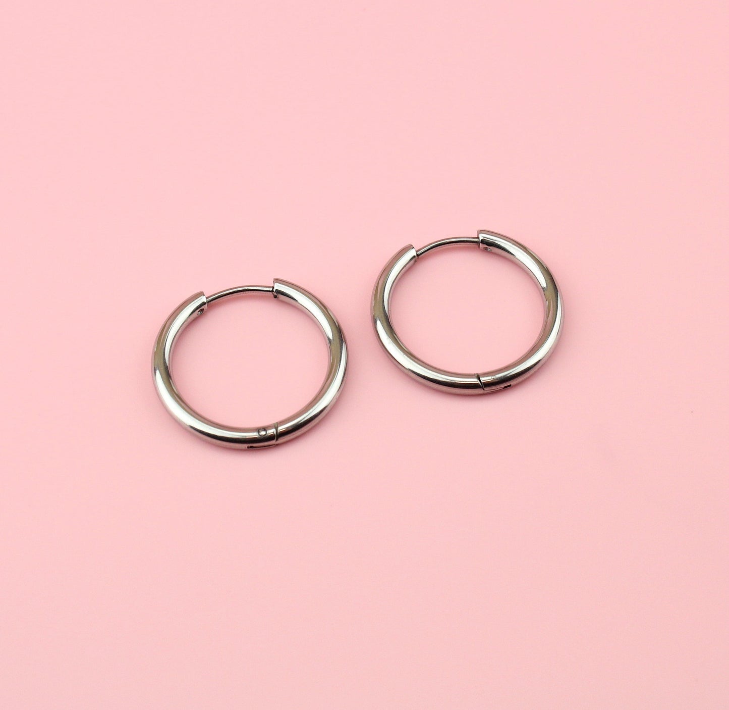 23mm Stainless Steel Hoop Earrings
