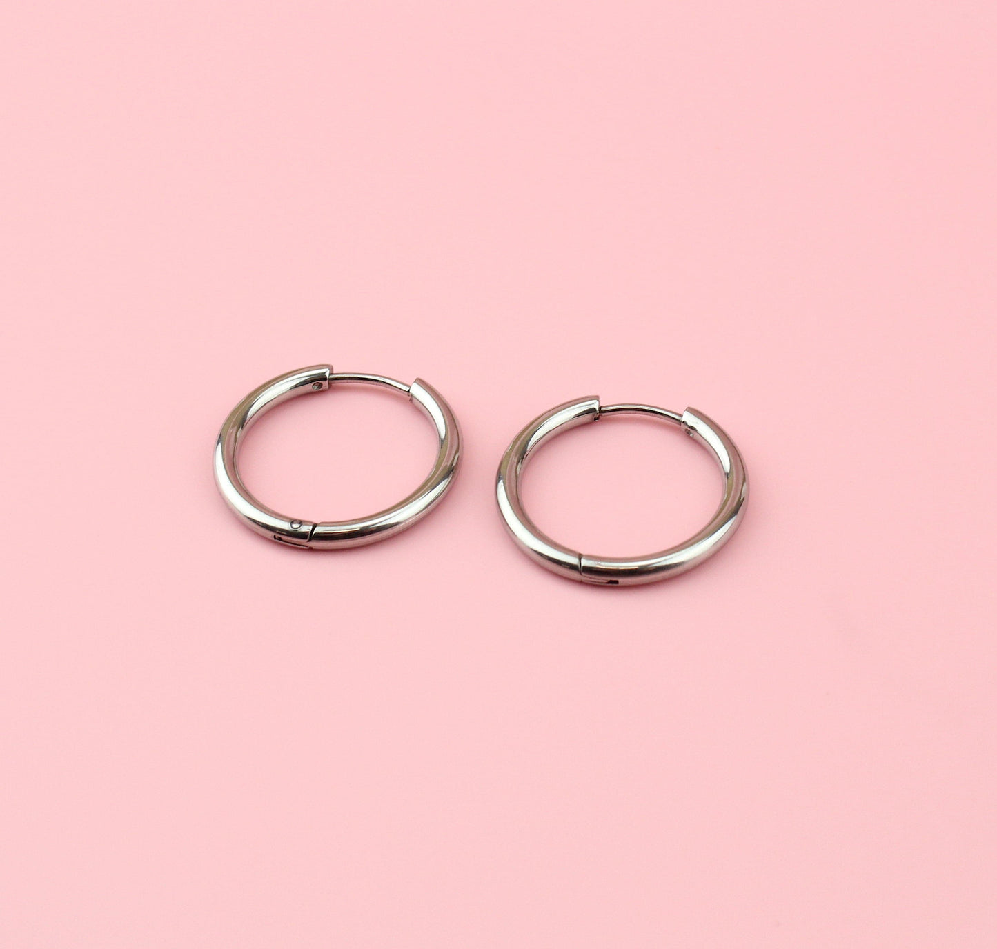 23mm Stainless Steel Hoop Earrings
