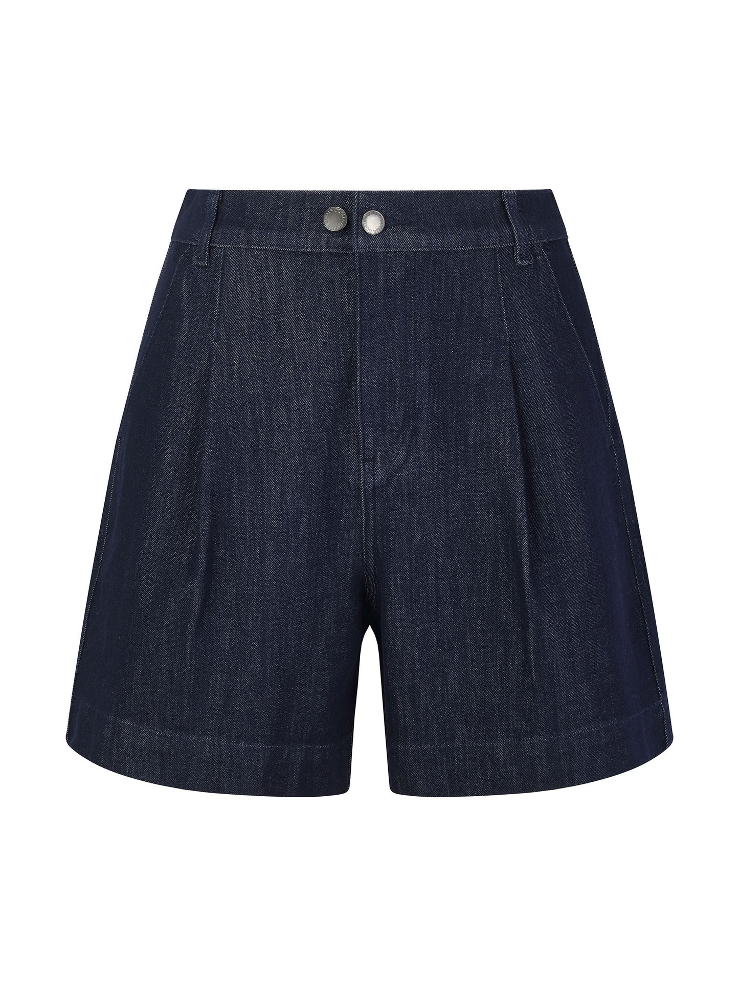 Stretchy Denim Adjustable Waist Women Shorts