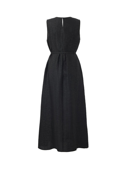 18 Momme Xiang Yun Silk Women Vest Midi Dress