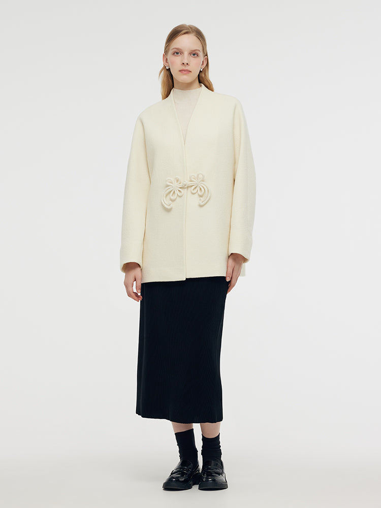 100% Wool New Chinese-Style Women Coat