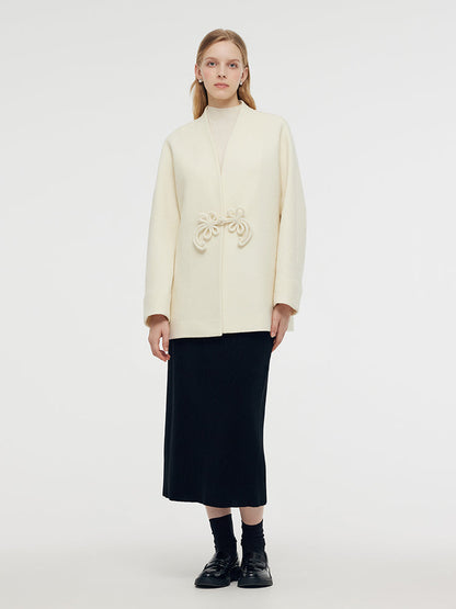 100% Wool New Chinese-Style Women Coat