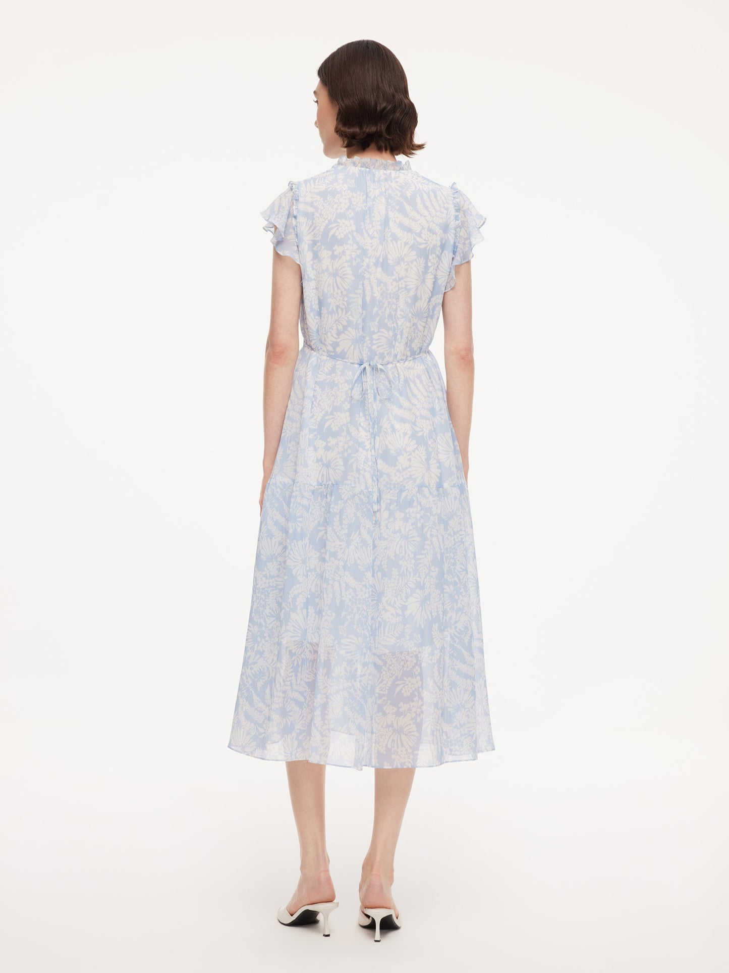 10MM Mulberry Silk Floral Print Women Maxi Dress