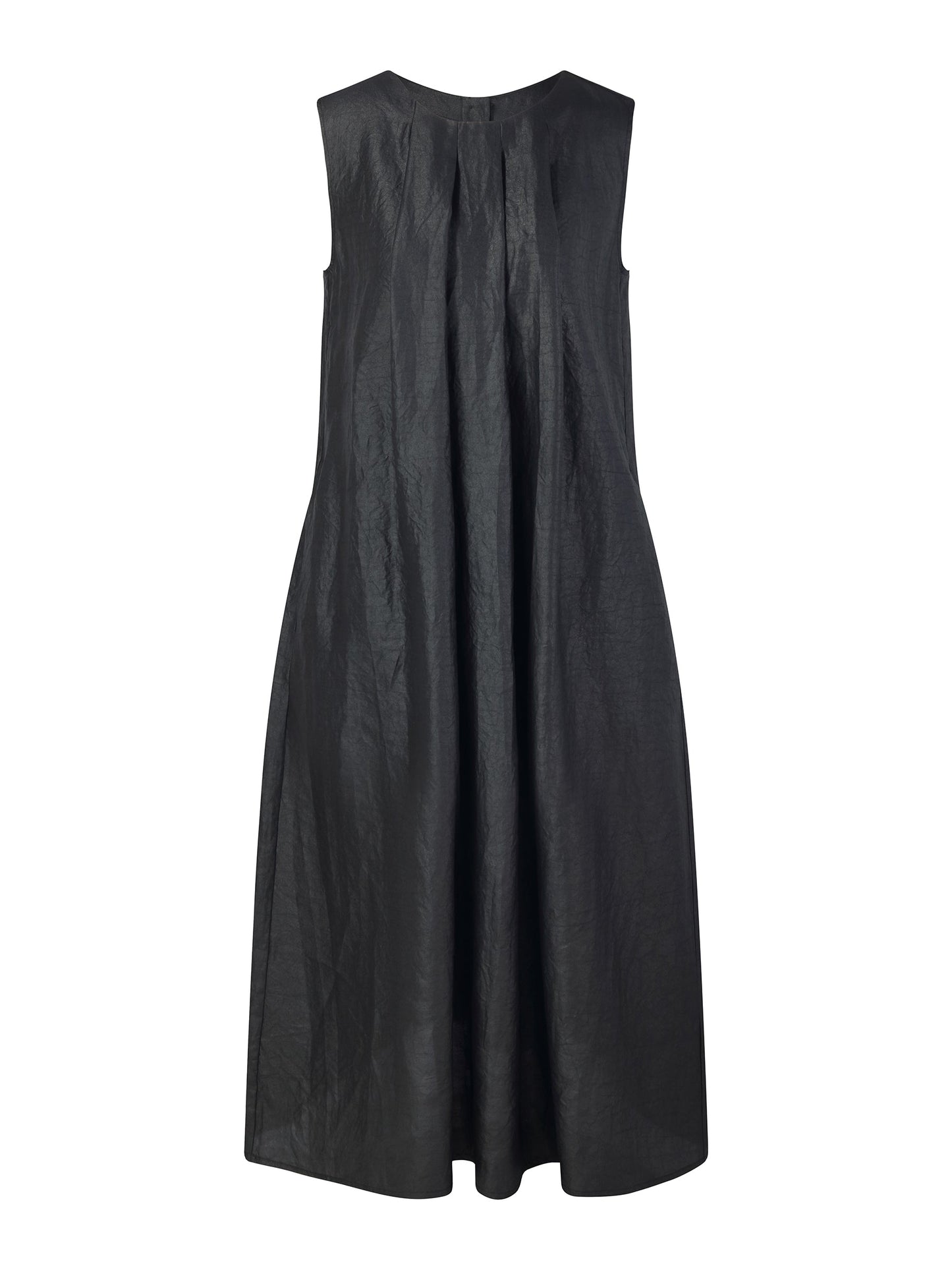 12MM Gambiered Canton Gauze Reversible Women Sleeveless Maxi Dress