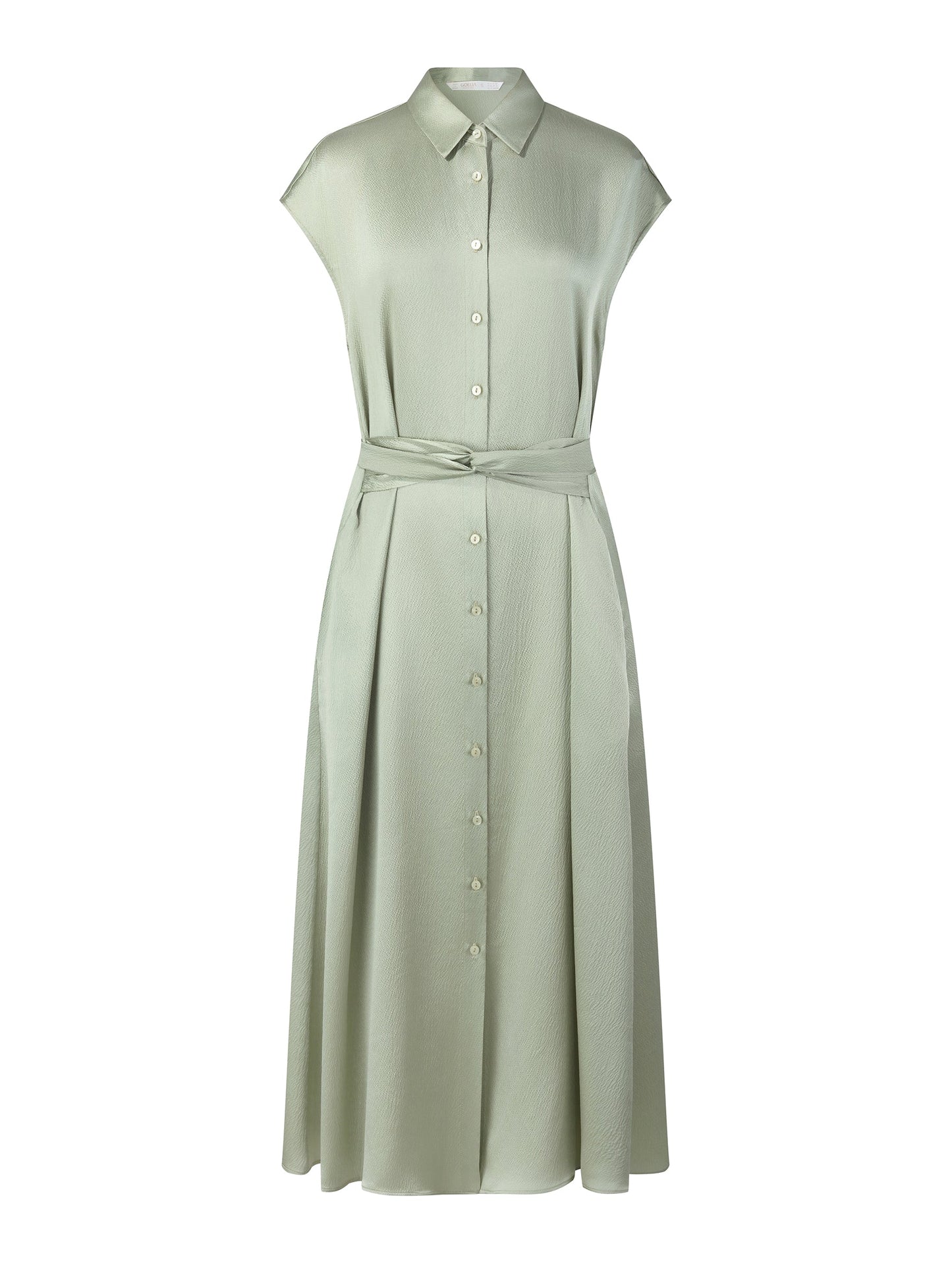 19MM Mulberry Silk Front Knot Women Self-Tie Maxi Dress