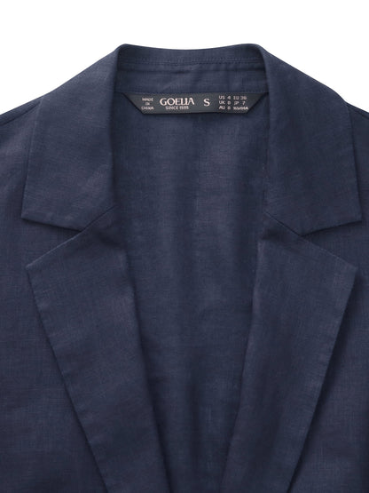 100% Linen 3/4 Sleeve Women Blazer