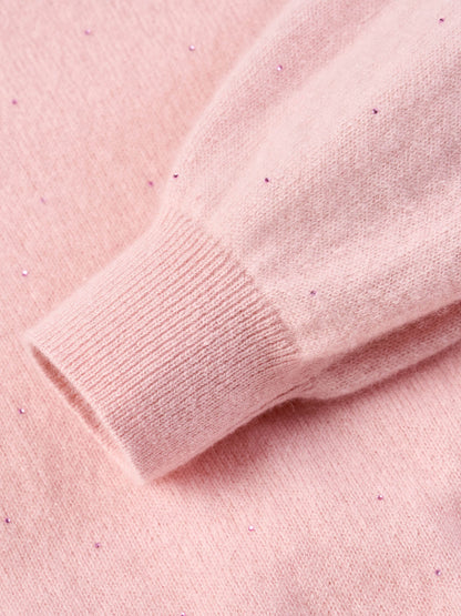 [Preview] 100% Cashmere Beaded Sequins Women Sweater