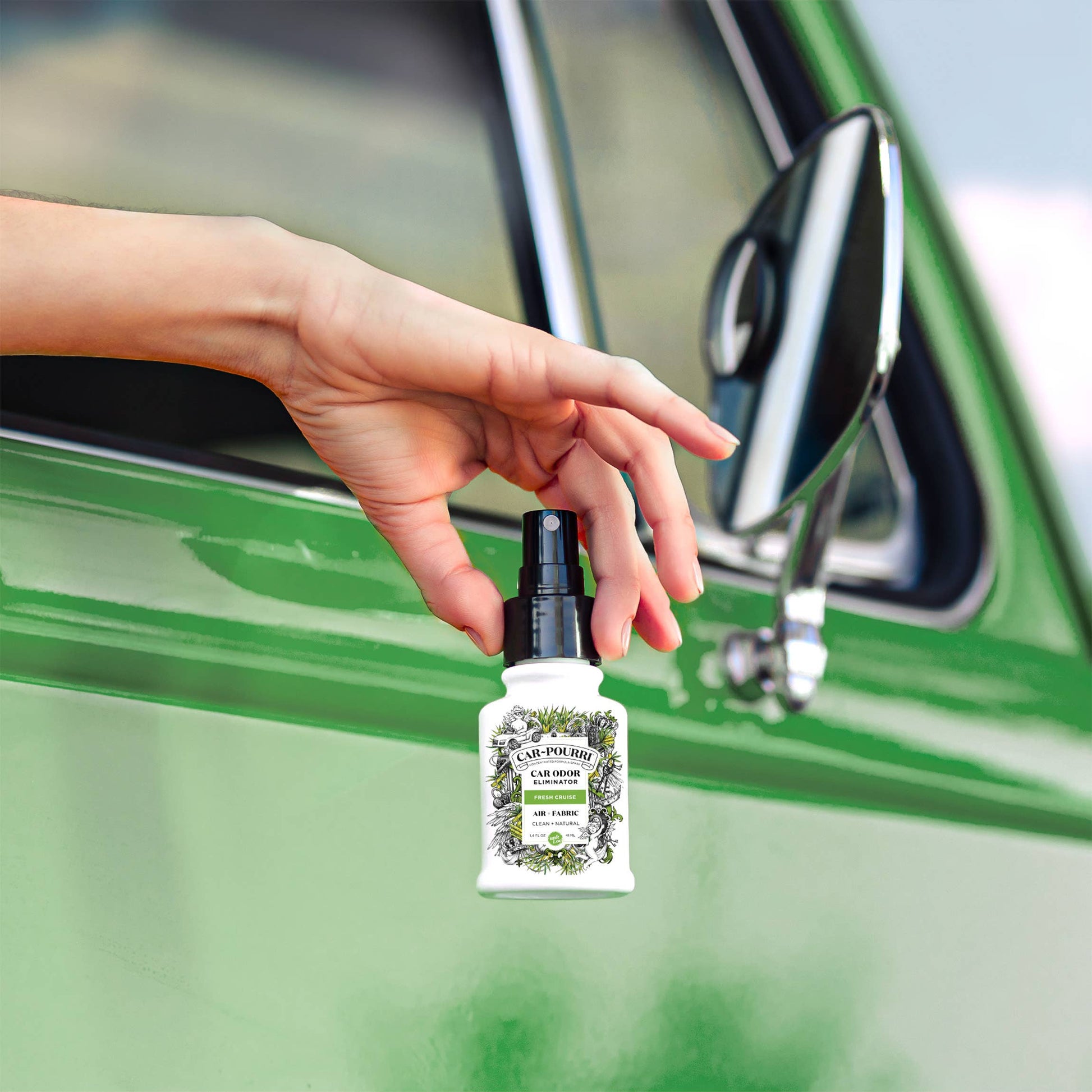 Car~Pourri Air + Fabric Spritz My Ride 1.4oz 2-Pack Gift Set