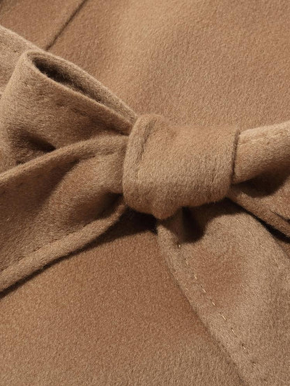 Pure Cashmere Tie-up Women Coat
