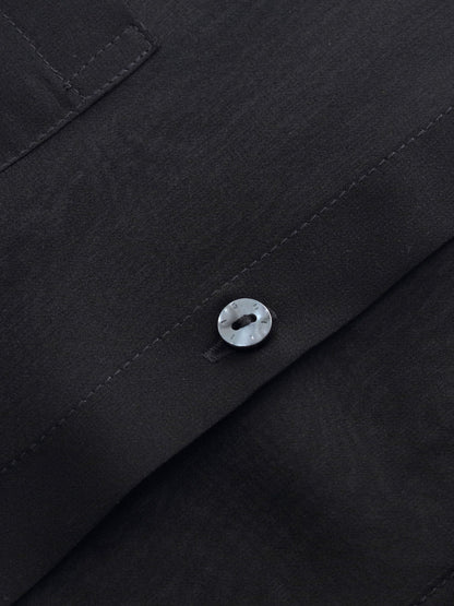 10MM Mulberry Silk Tie Front Women Sheer Shirt
