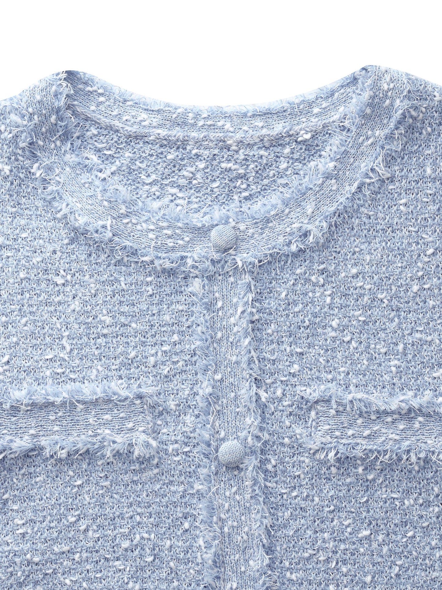 Frayed Edge Women Knit Top