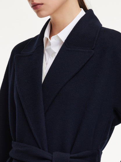 100% Wool Unisex Wrap Overcoat