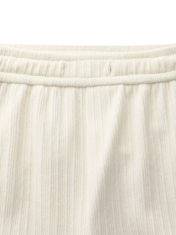 Full-Length Slit Knitted Women Pants