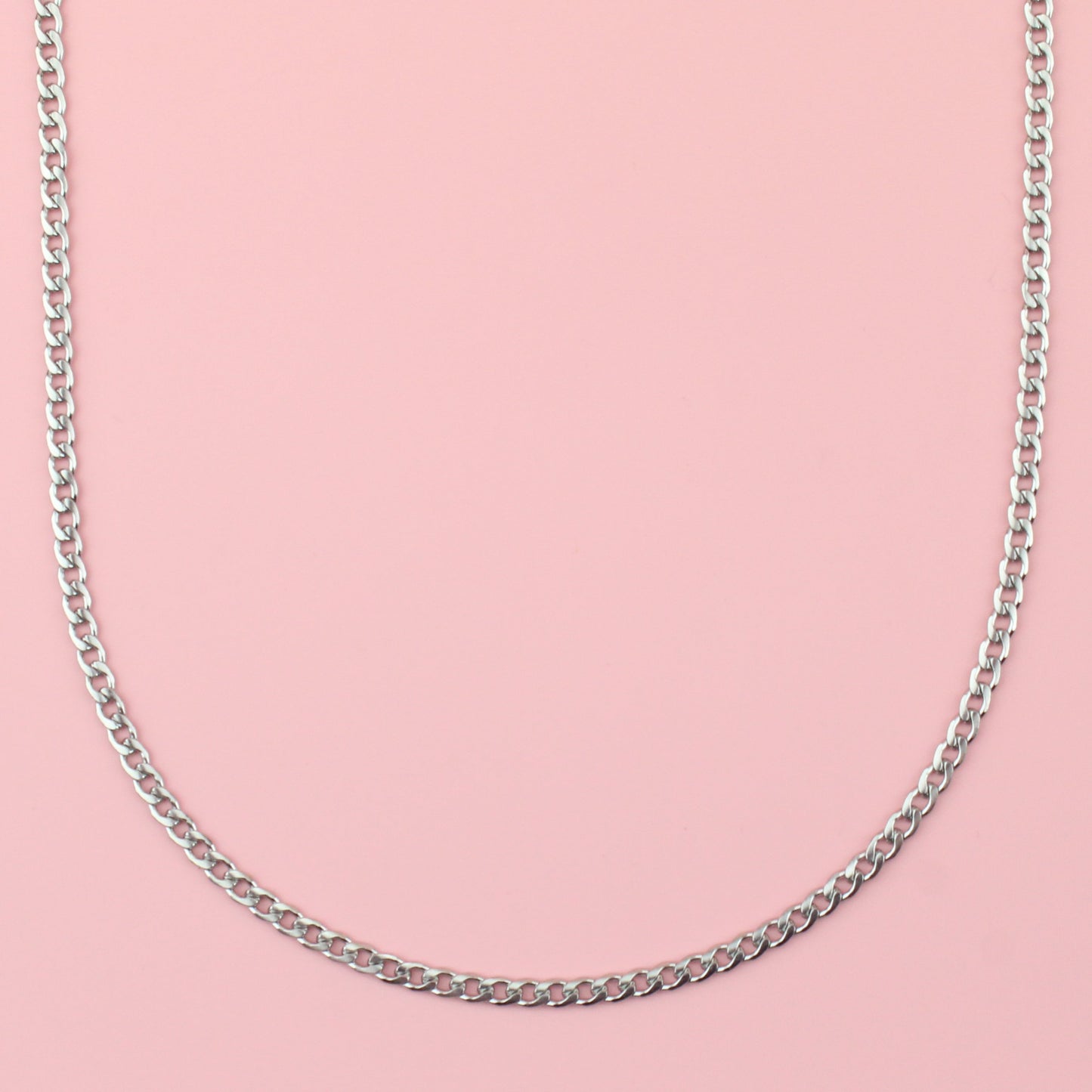 3mm Curb Chain Necklace