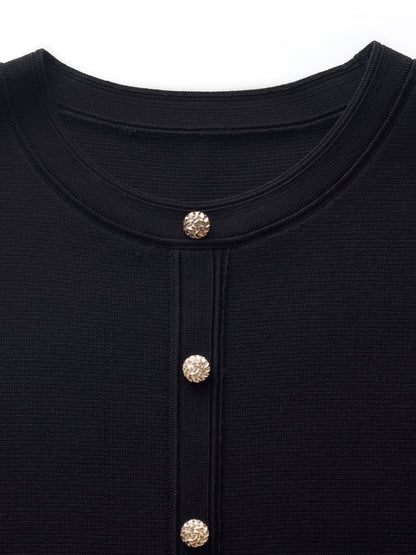 Tencel Blend Color Block Women Knit Mini Dress