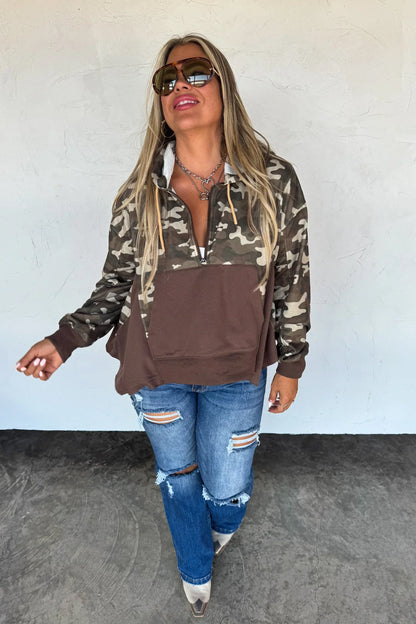 The Hunter Half Zip Hoodie Pullover