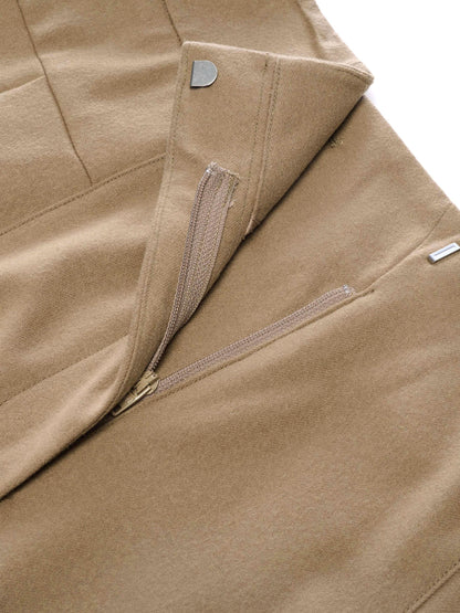 Cashmere Wool Blend Women Wide Leg Pants